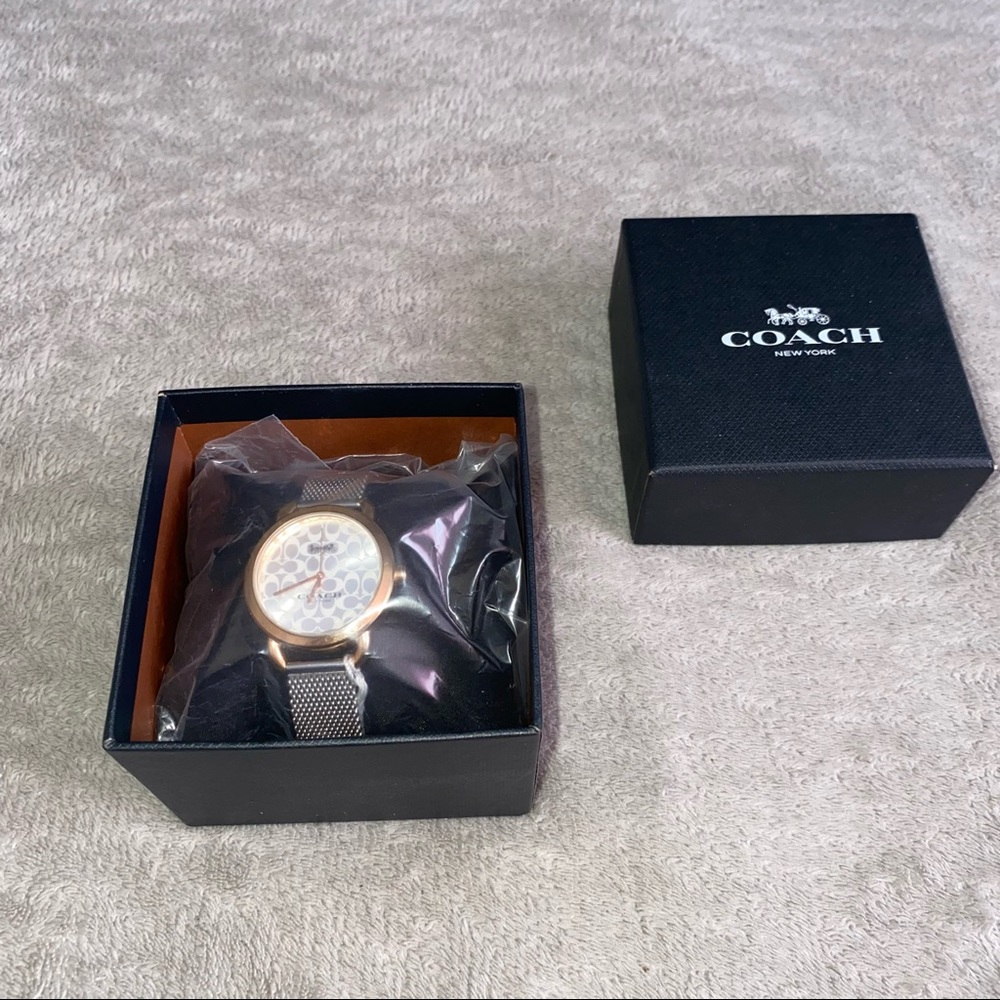 Brand new Coach Delancy Lex signature face two tones stainless steel wat… - Picture 7 of 8